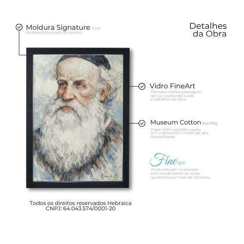 quadro judaico alter rebbe quadro judaico alter rebbe